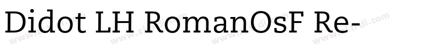 Didot LH RomanOsF Re字体转换